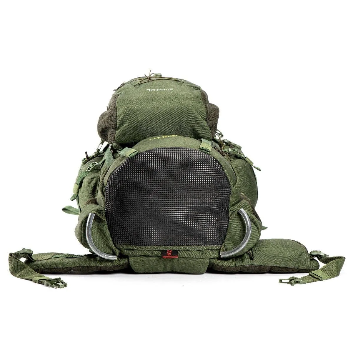 Colonel Pro Metal Frame Rucksack   Detachable Bag & Rain Cover - 105 Litres - Army Green