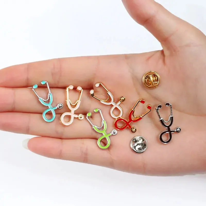 Colorful Brooches Doctor Nurse Stethoscope