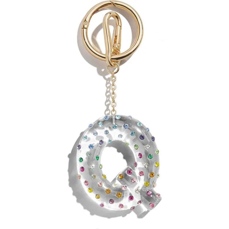 Confetti Initial Bag Charm - Q