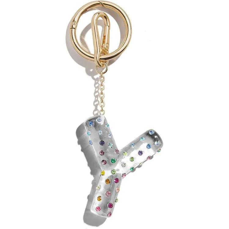 Confetti Initial Bag Charm - Y