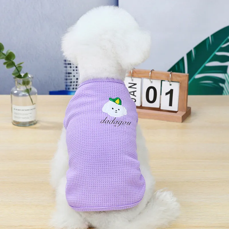 Cotton Color Puppy Vest Pet Clothing