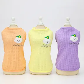 Cotton Color Puppy Vest Pet Clothing