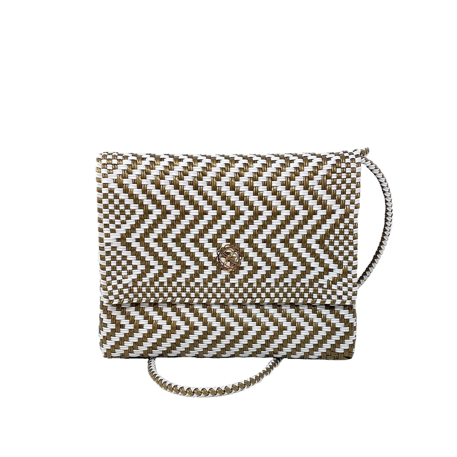 Crossbody Gold Chevron