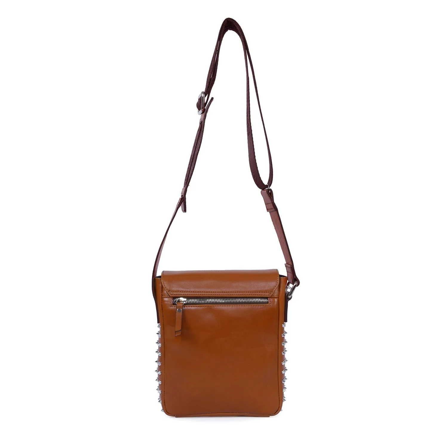 Crossbody Tan Studded Bag