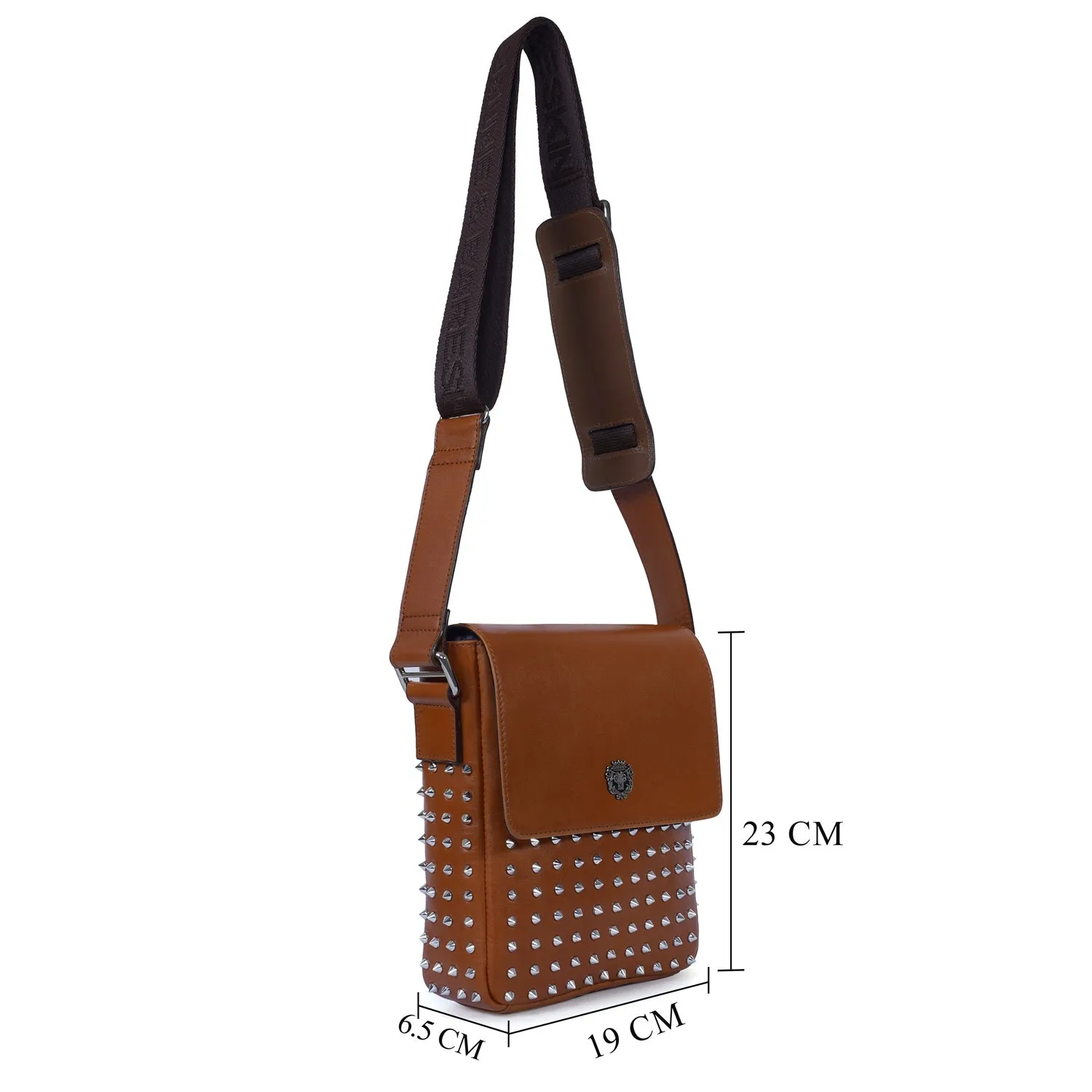 Crossbody Tan Studded Bag