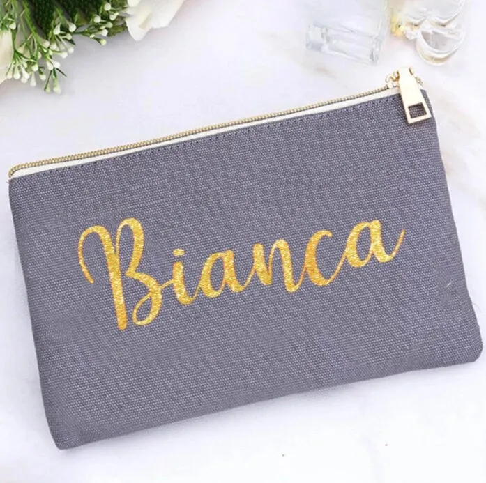 Custom Makeup Bag | Personalised Cosmetic Bag | Personalized Gift For Her | Bridesmaid Gift | Organizer | Monogrammed Makeup Bag | Birthday