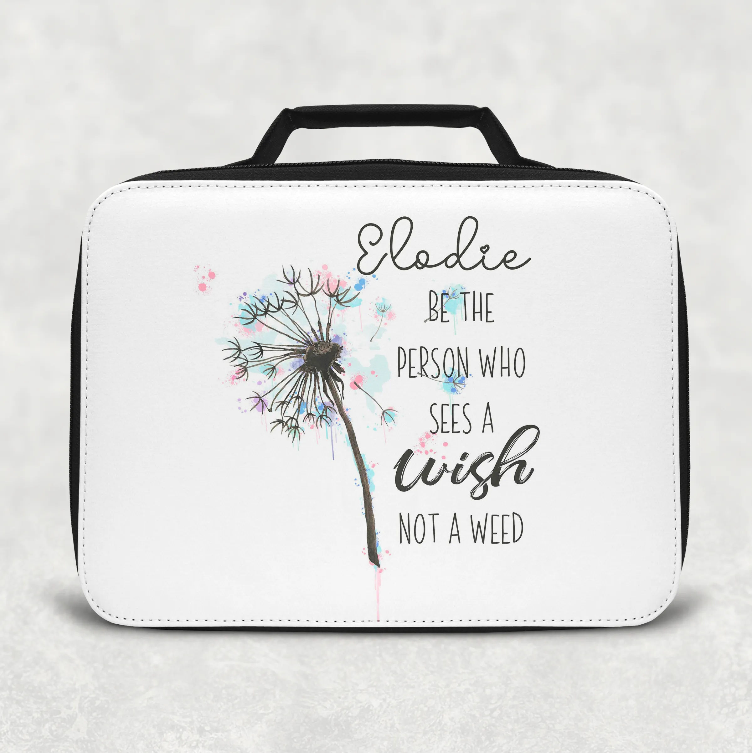 Dandelion Wishes Positivity Insulated Lunch Bag