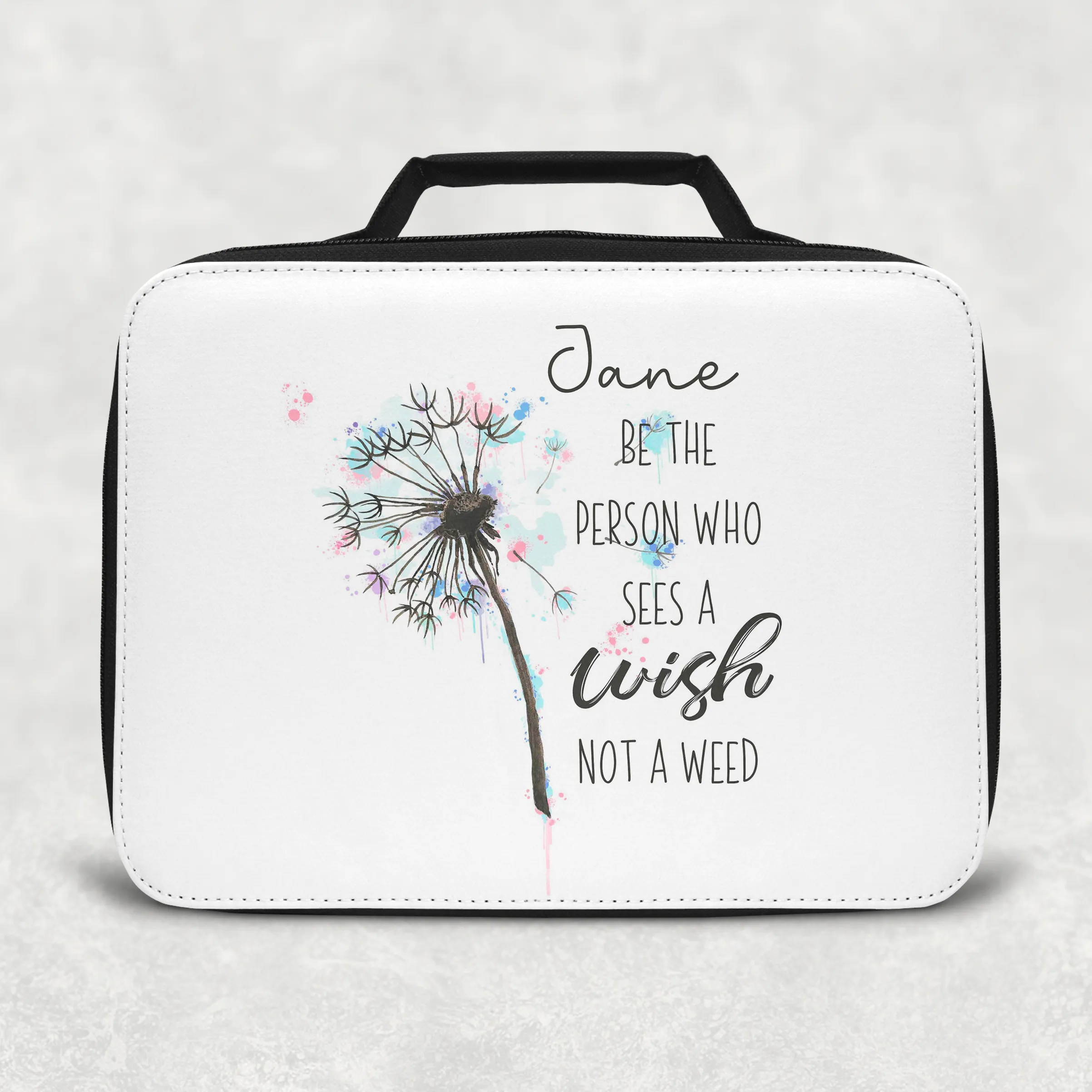 Dandelion Wishes Positivity Insulated Lunch Bag