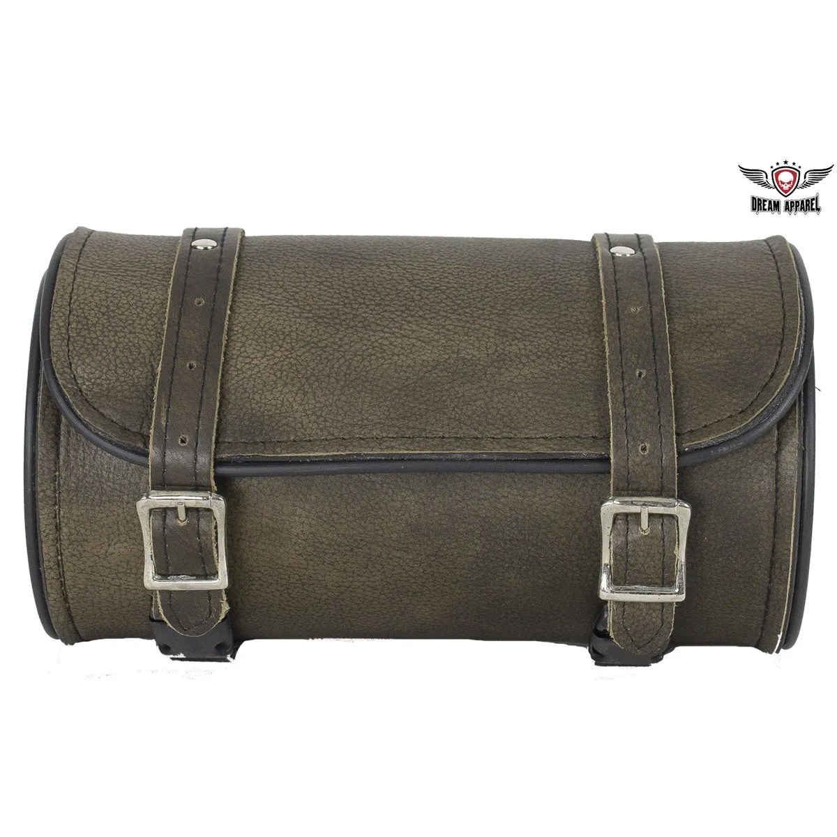 Dark Brown Leather Motorcycle Tool Bag