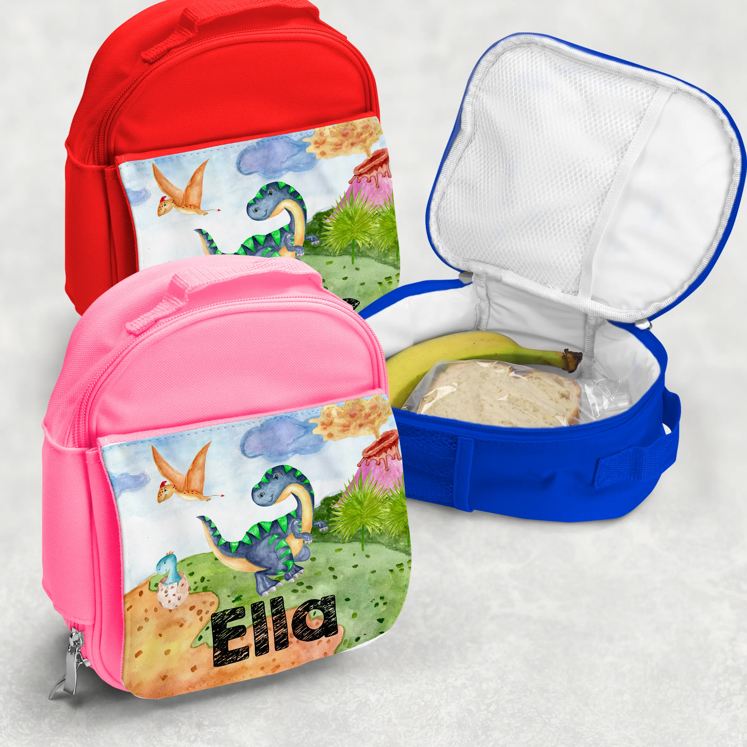 Dinosaur Personalised Kids Insulated Lunch Bag