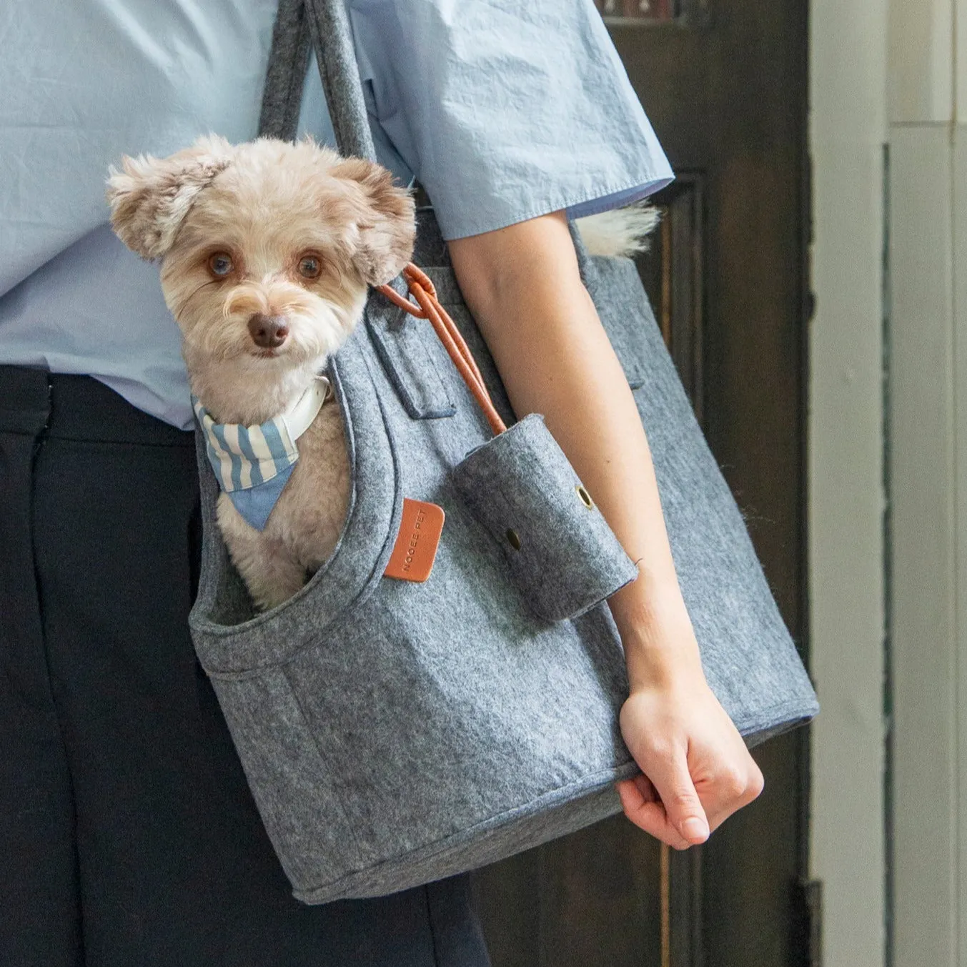 Dog Carrier Ash (Gray) by Nooee Pet