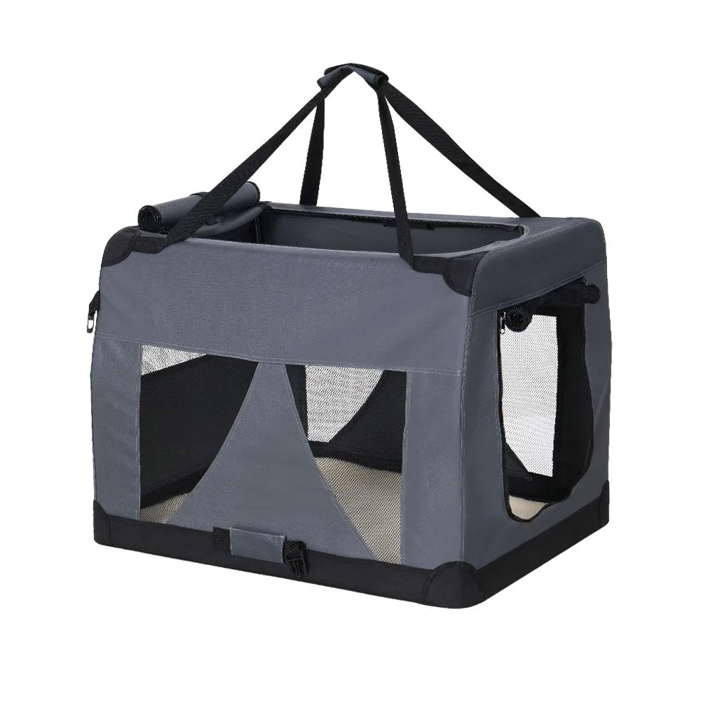 Durable Foldable Pet Carrier with Mesh Windows - i.Pet