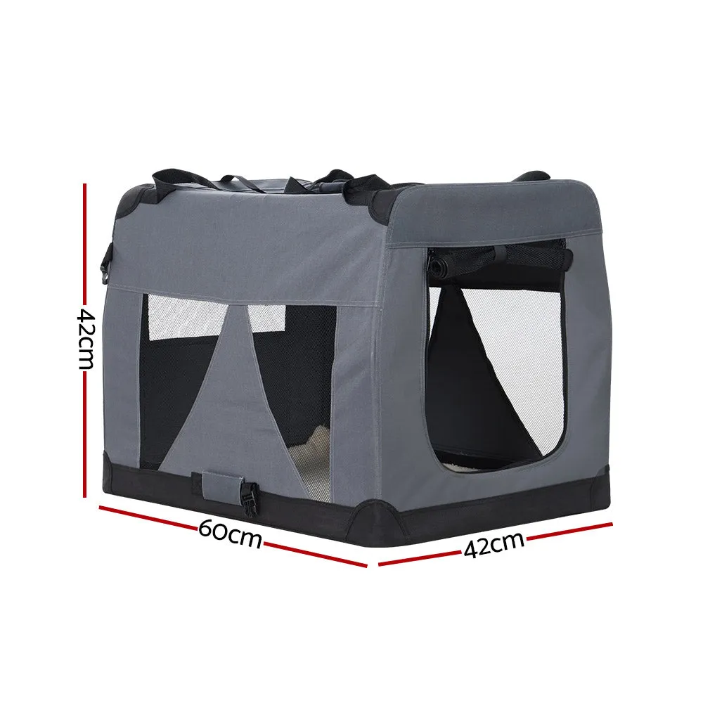 Durable Foldable Pet Carrier with Mesh Windows - i.Pet