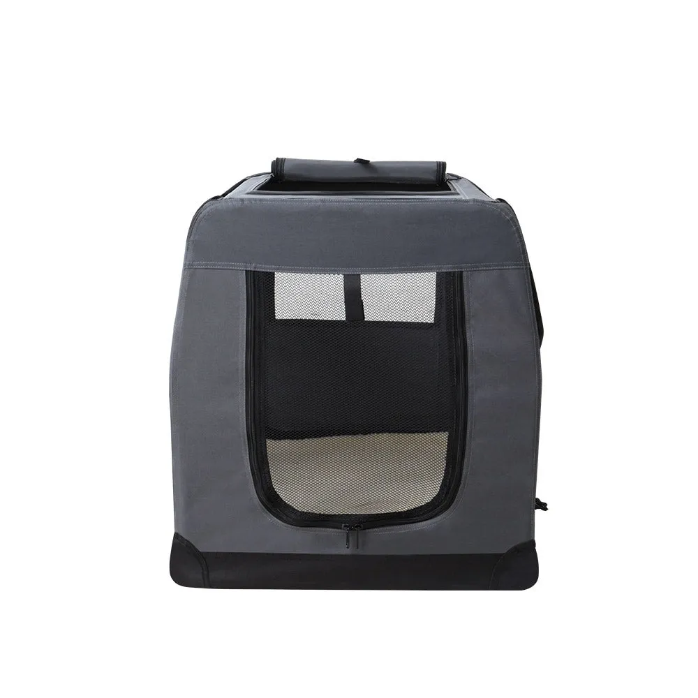 Durable Foldable Pet Carrier with Mesh Windows - i.Pet