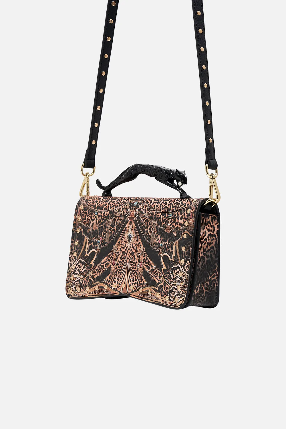 EAST WEST BAG W LEOPARD HANDLE AMSTERGLAM