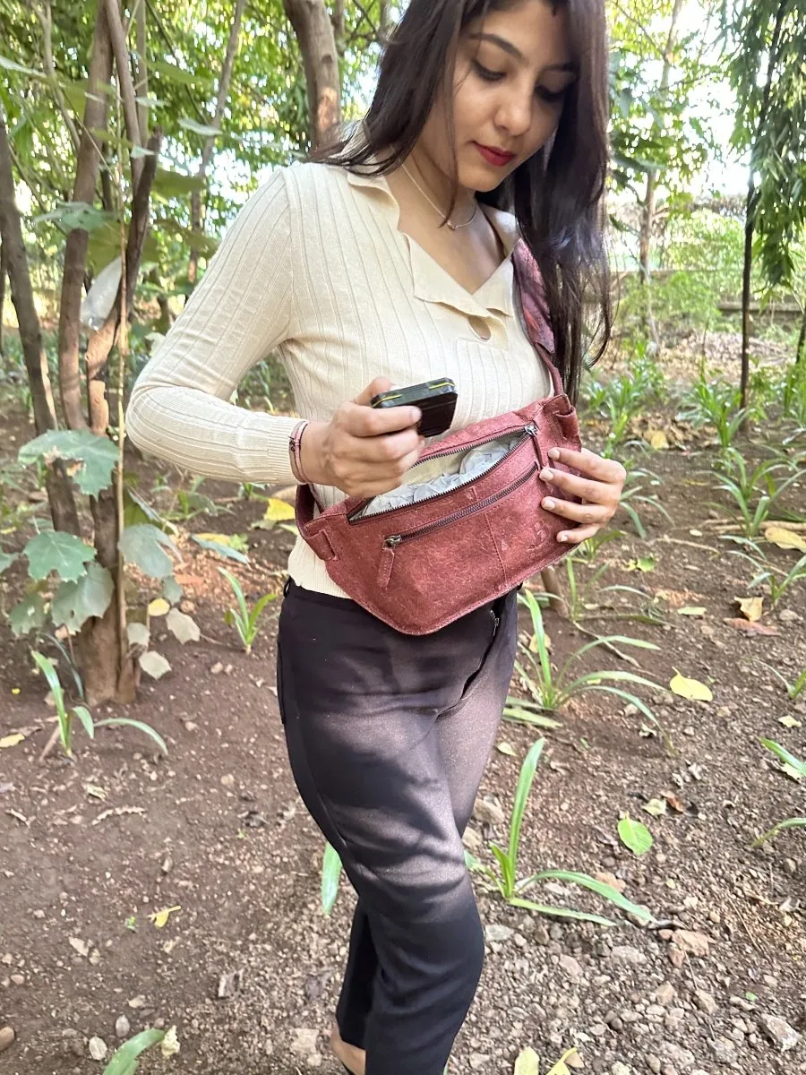 Ecofriendly Coco Bump Bag | Cotton Unisex Fanny Pack | Sustainable Waist Bag