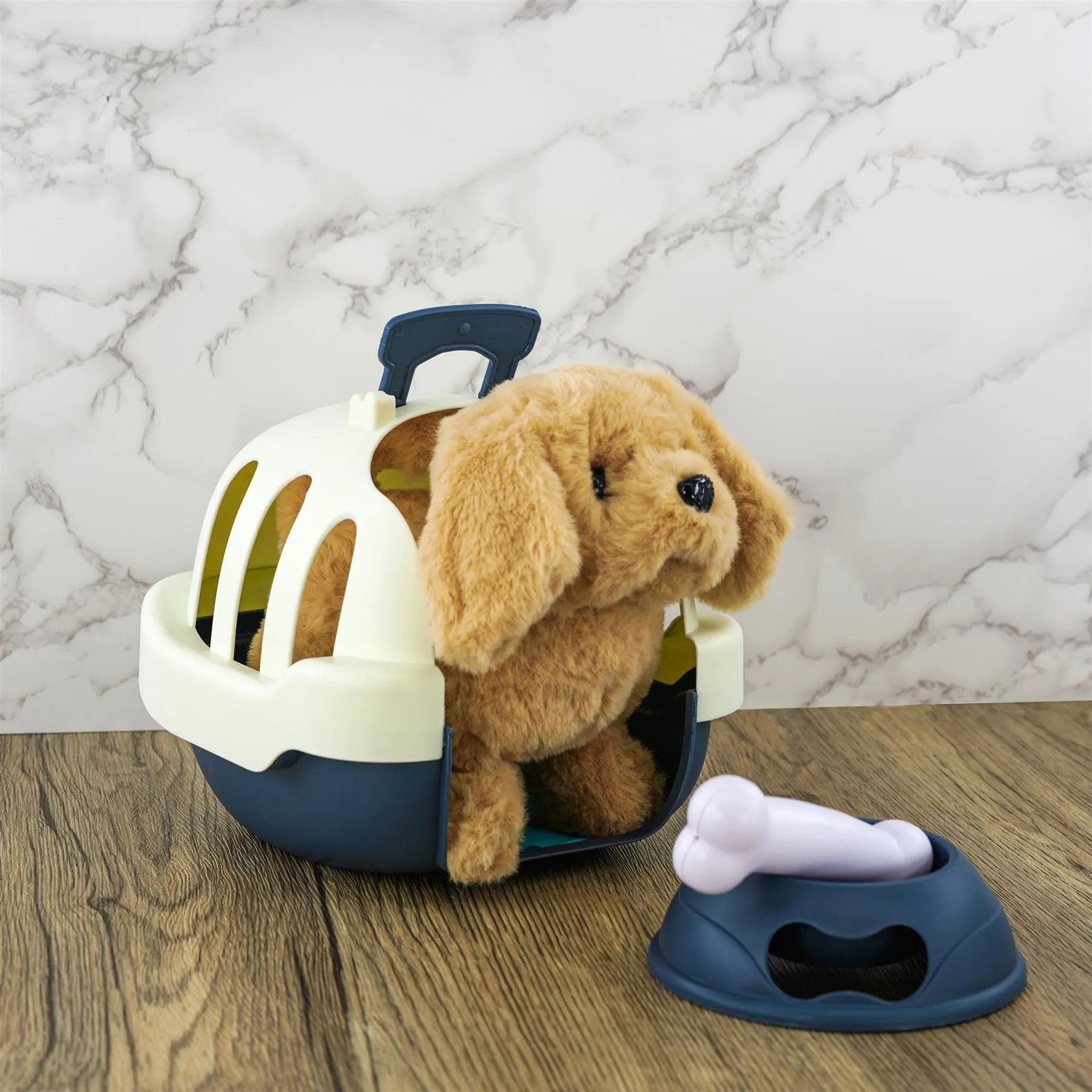 Electronic Plush Dog Carrier Set