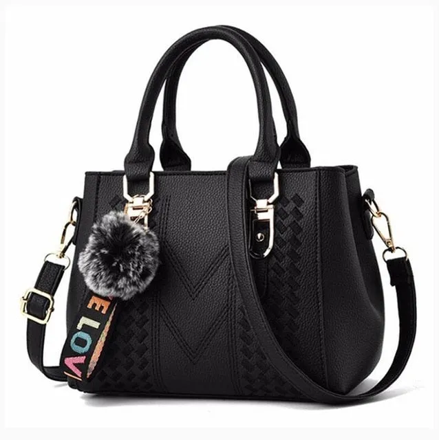 Embroidery Messenger Leather Women Handbags