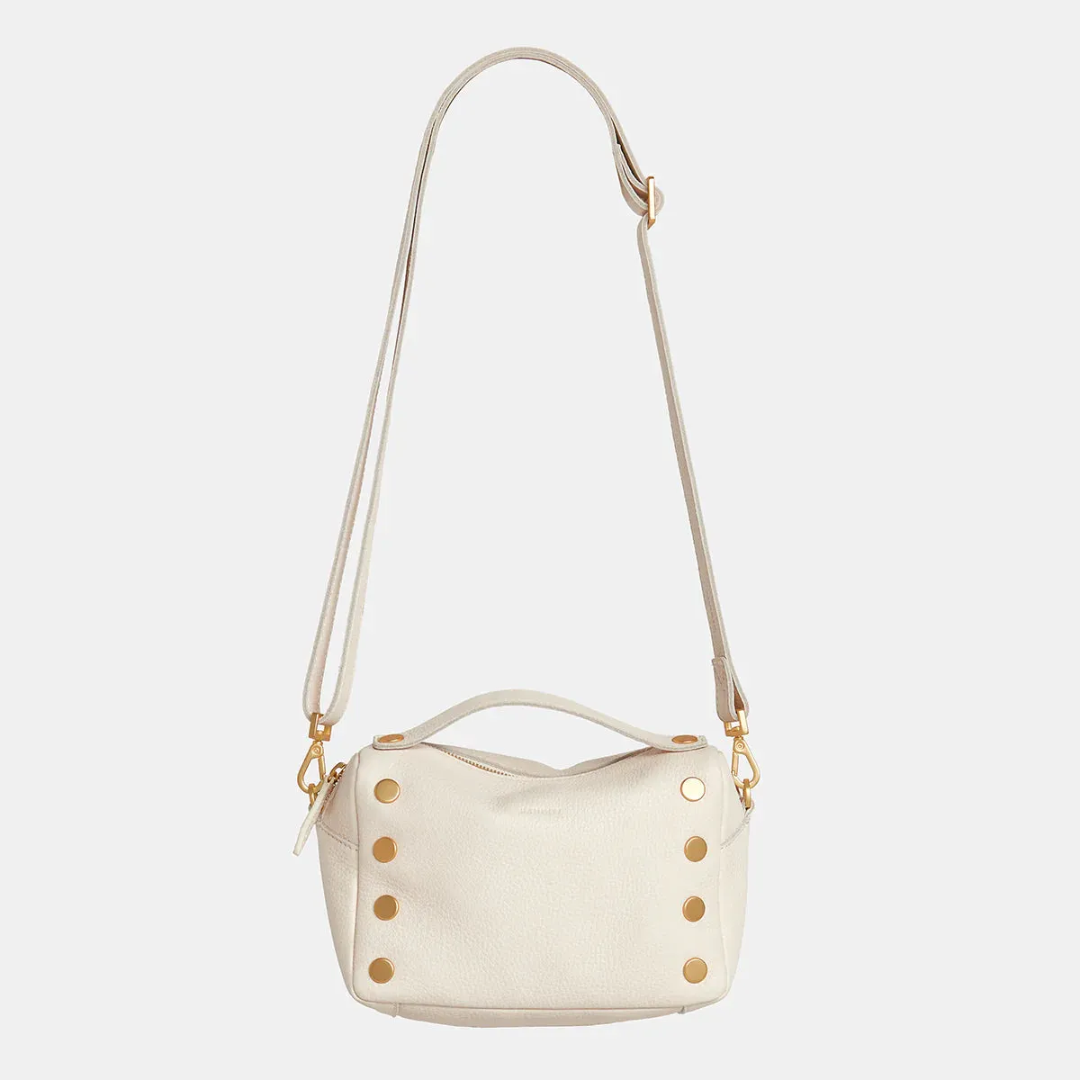 Evan Leather Crossbody Bag - Calla Lily White