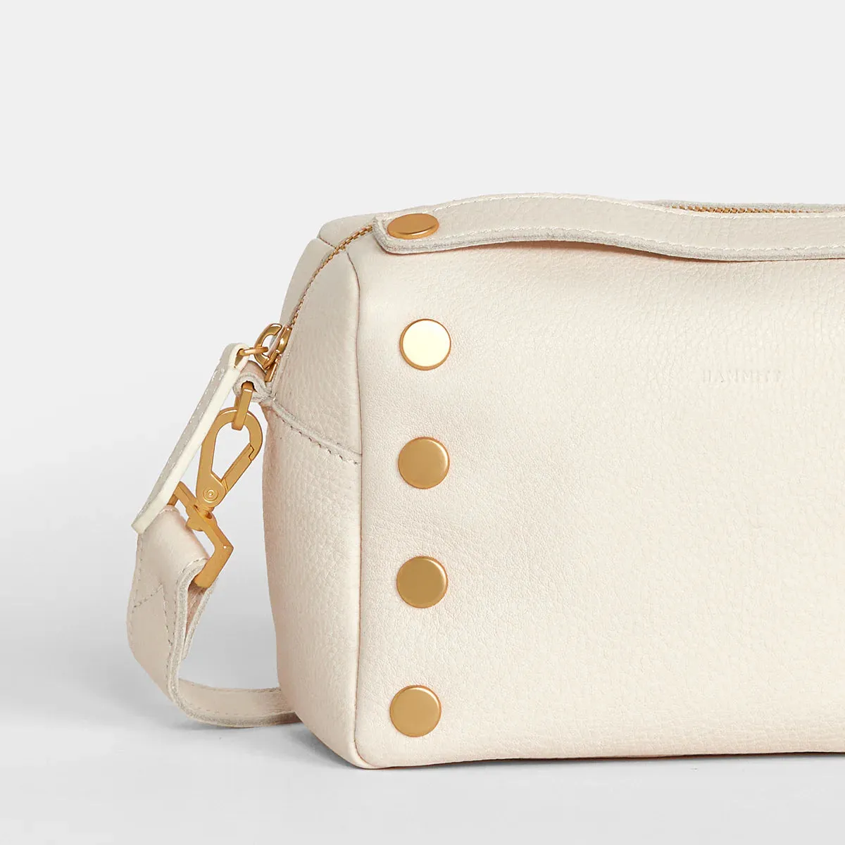 Evan Leather Crossbody Bag - Calla Lily White