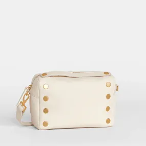 Evan Leather Crossbody Bag - Calla Lily White