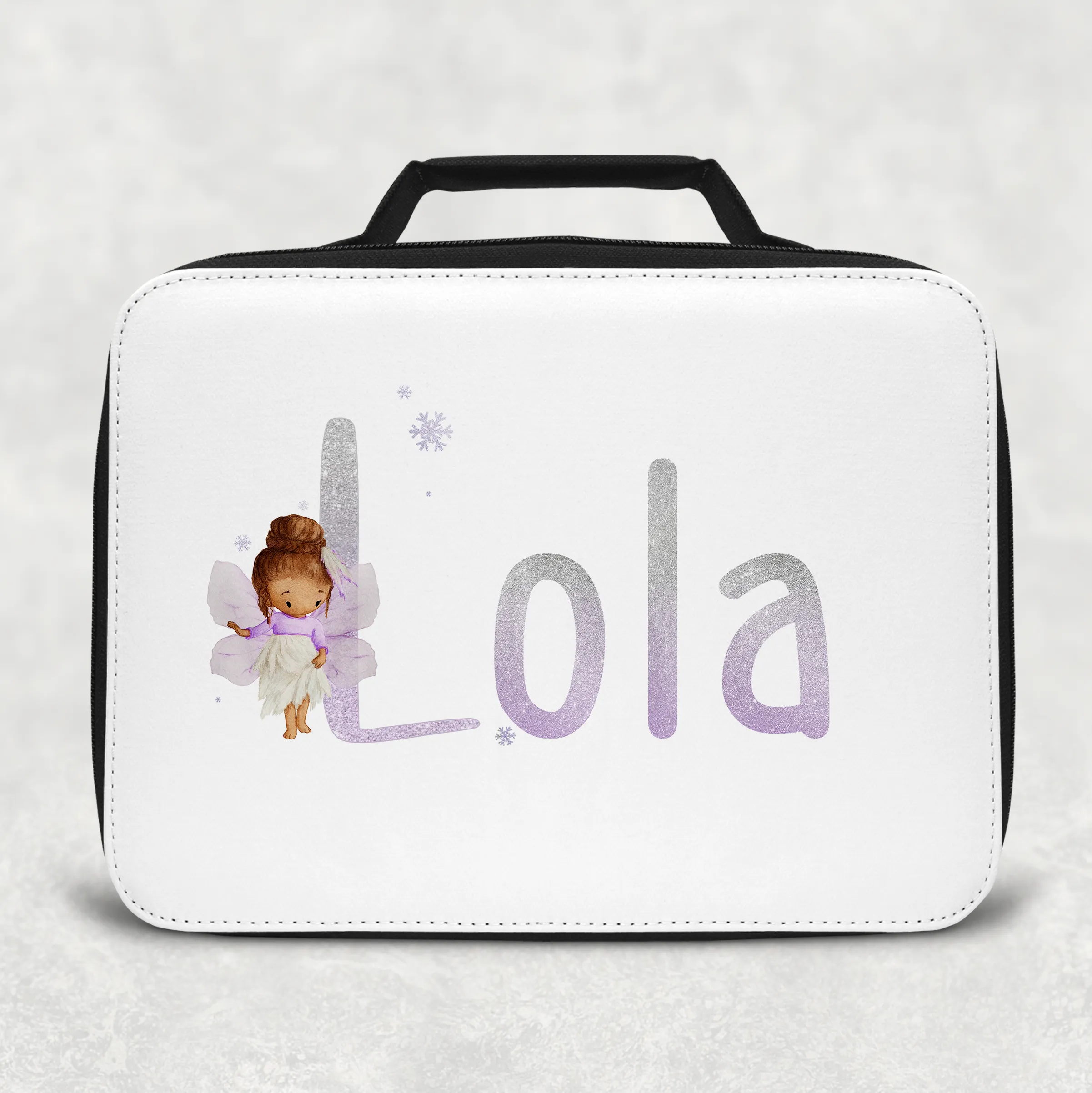 Fairy Glitter Alphabet Insulated Lunch Bag