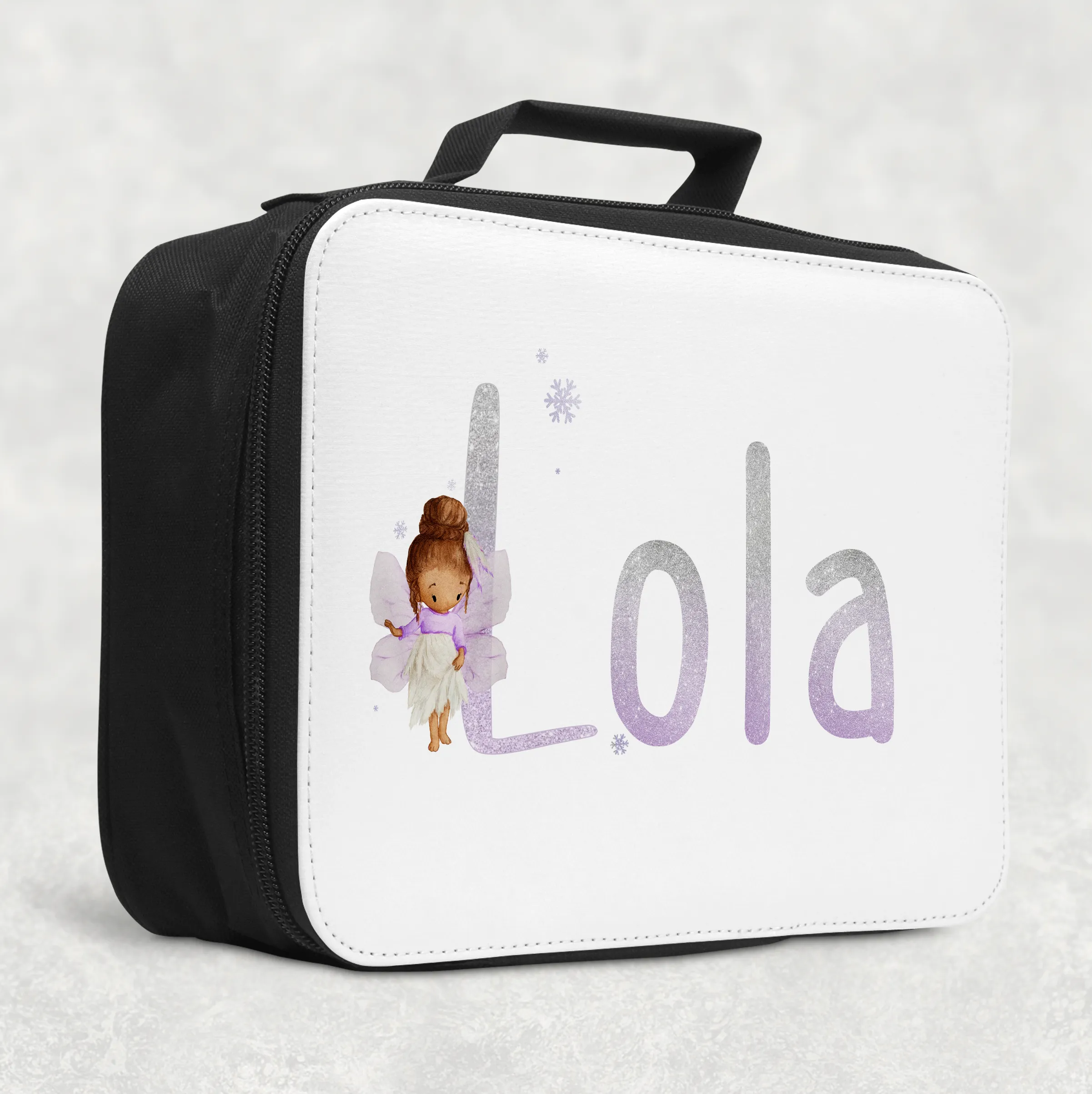 Fairy Glitter Alphabet Insulated Lunch Bag