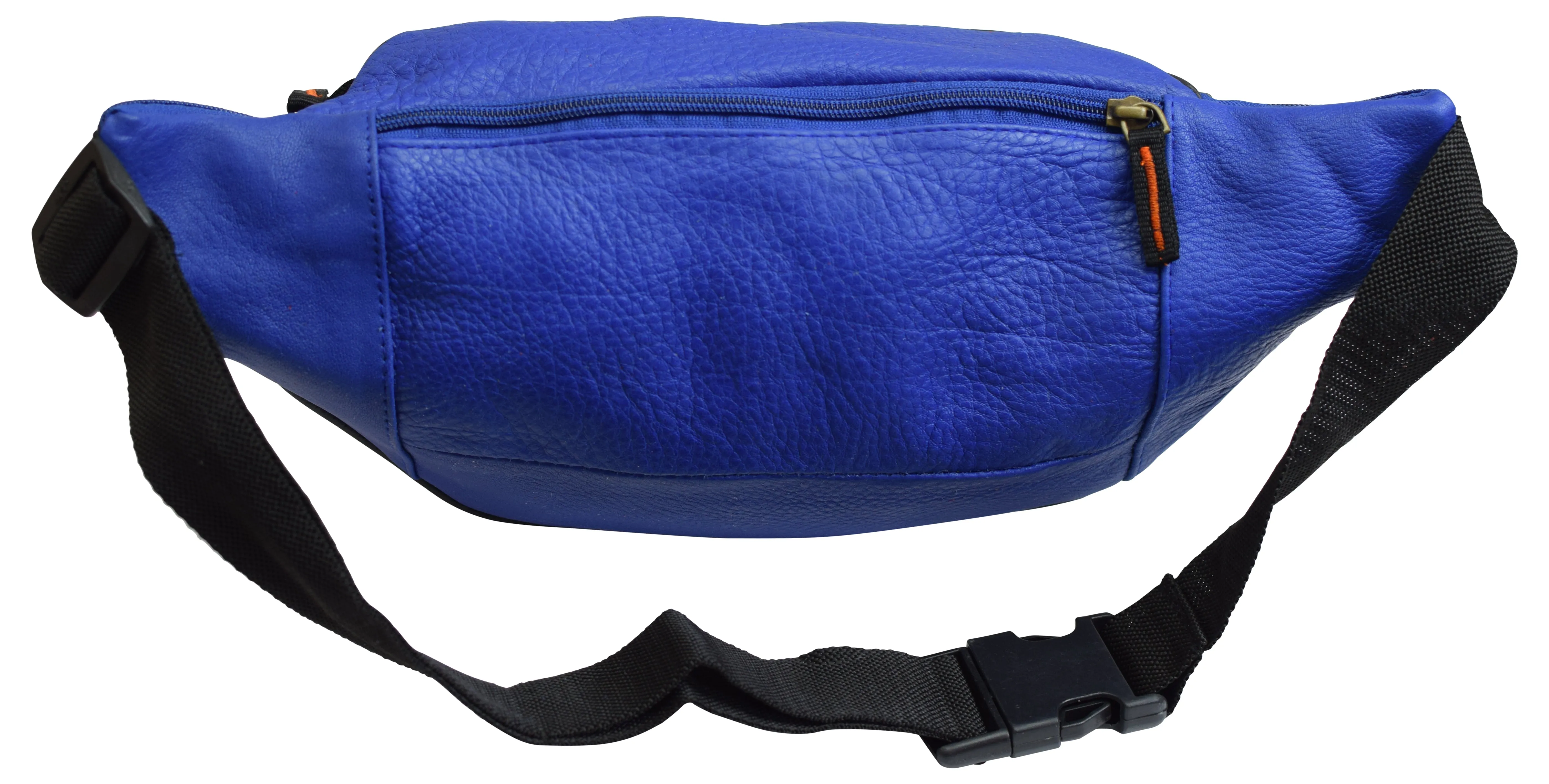 Fanny Pack Waist Bag Genuine Pebbled Leather Travel Hiking Sports Colors