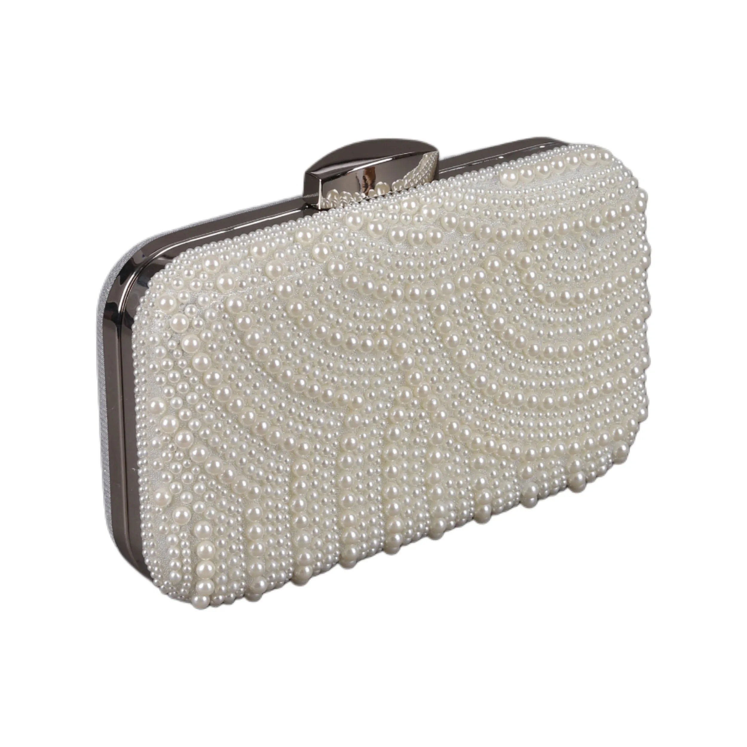 Faux Pearl Studded Soiree Clutch (4116) - Mr Joe