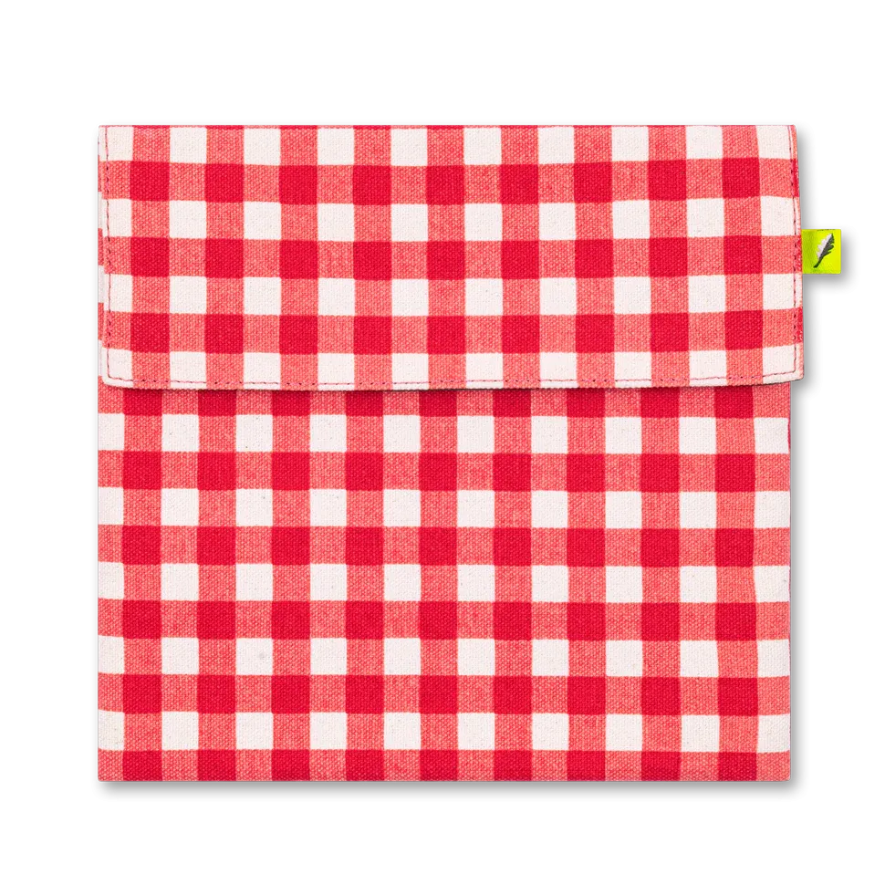 Flip Snack Bag | Gingham Red