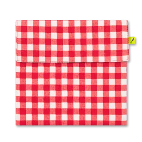 Flip Snack Bag | Gingham Red