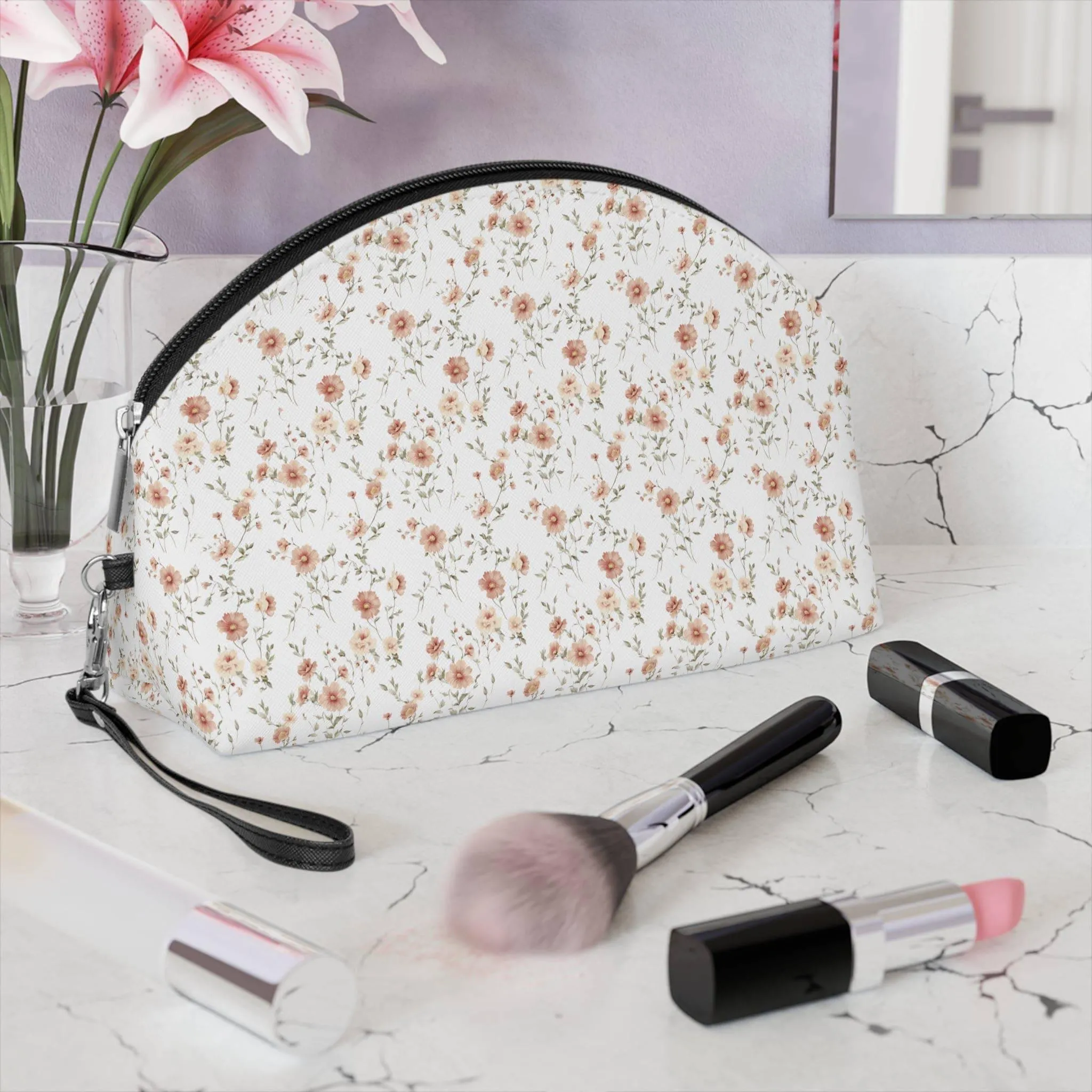 Floral Makeup Bag