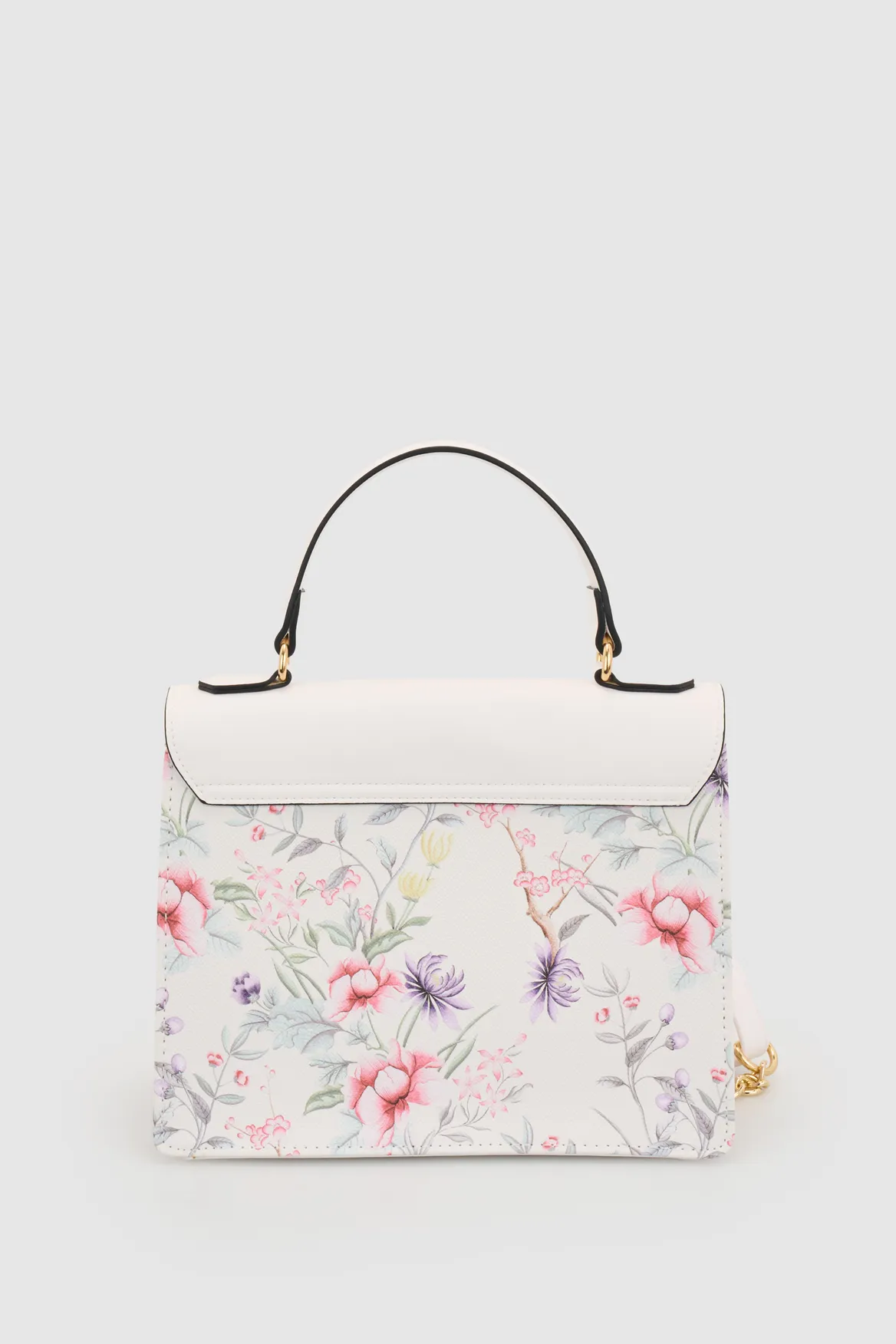 Floral Top Handle Bag