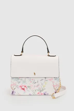 Floral Top Handle Bag