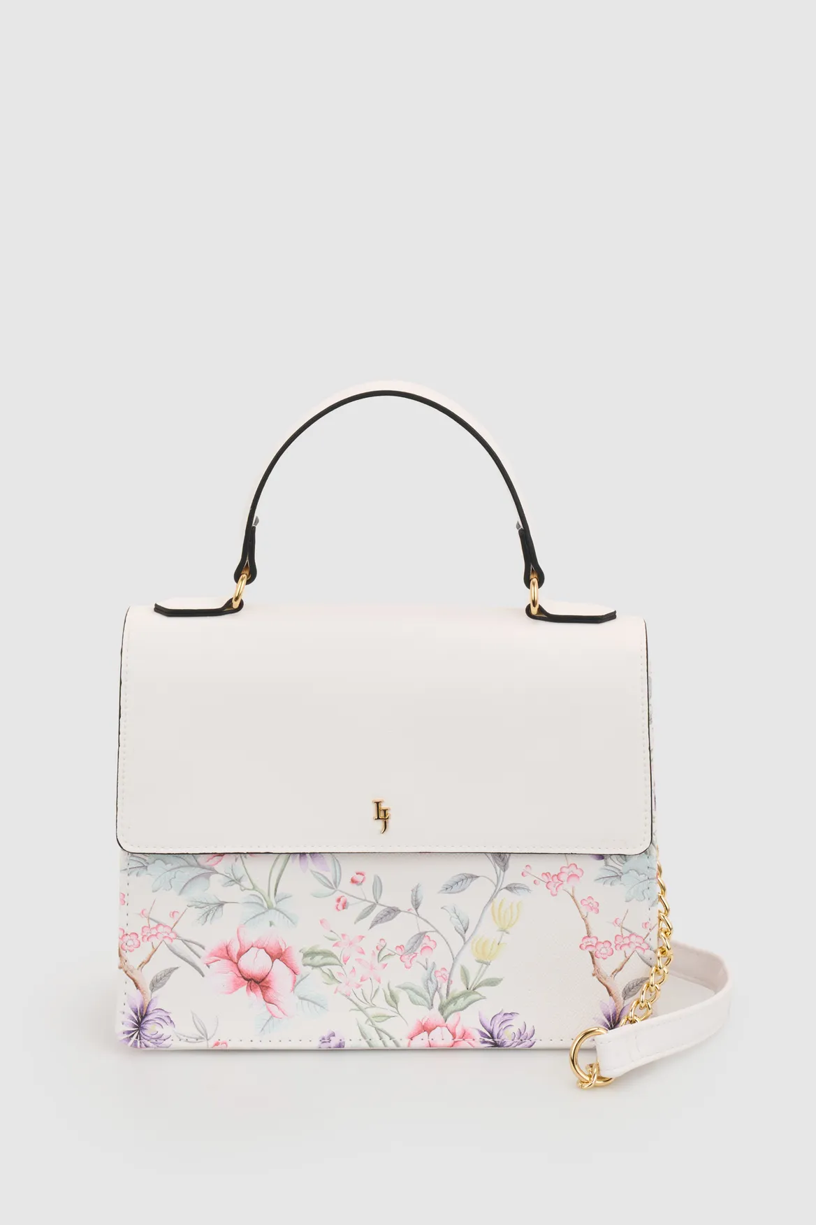 Floral Top Handle Bag