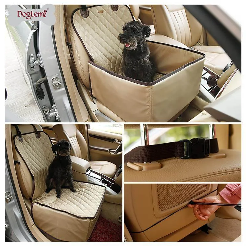 Foldable Waterproof Pet Carrier Car Seat