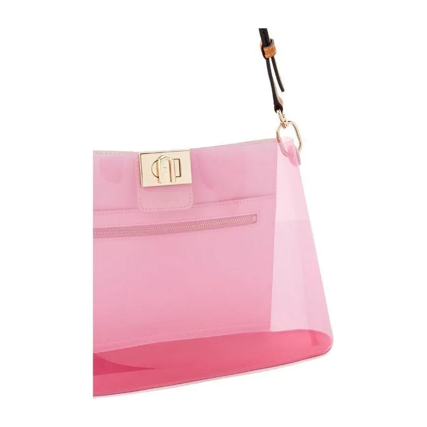 Furla Fleur Shoulder Bag Vitello Roma - Candy Pink