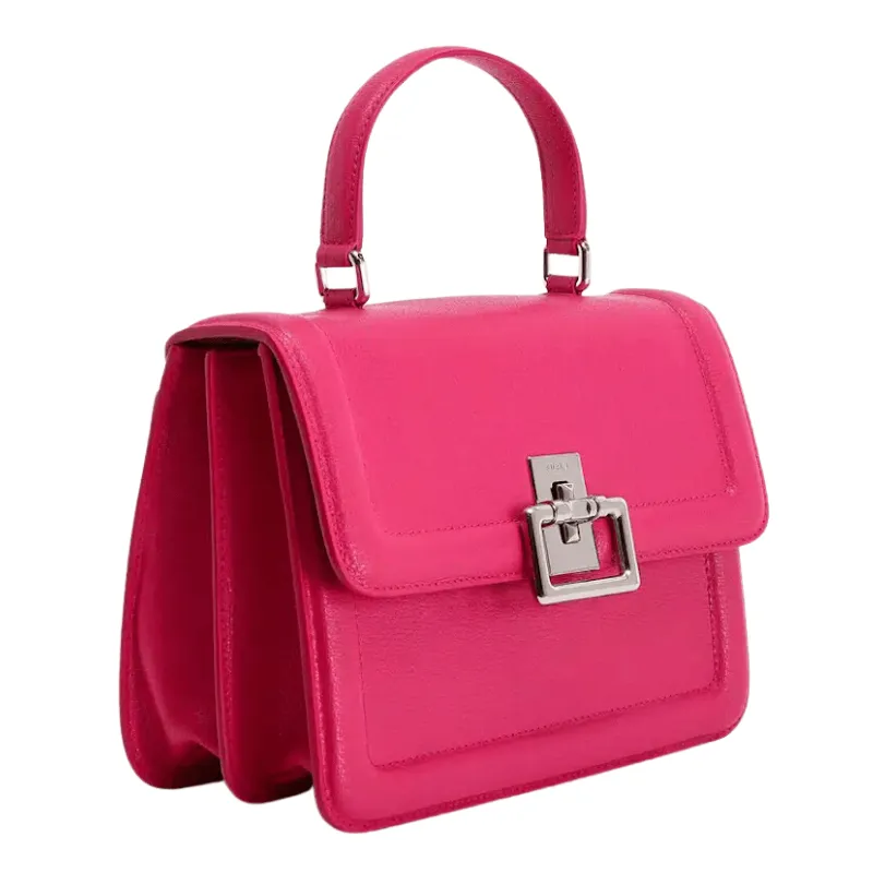 Furla Villa Small Top Handle Bag- Peonia Fuxia