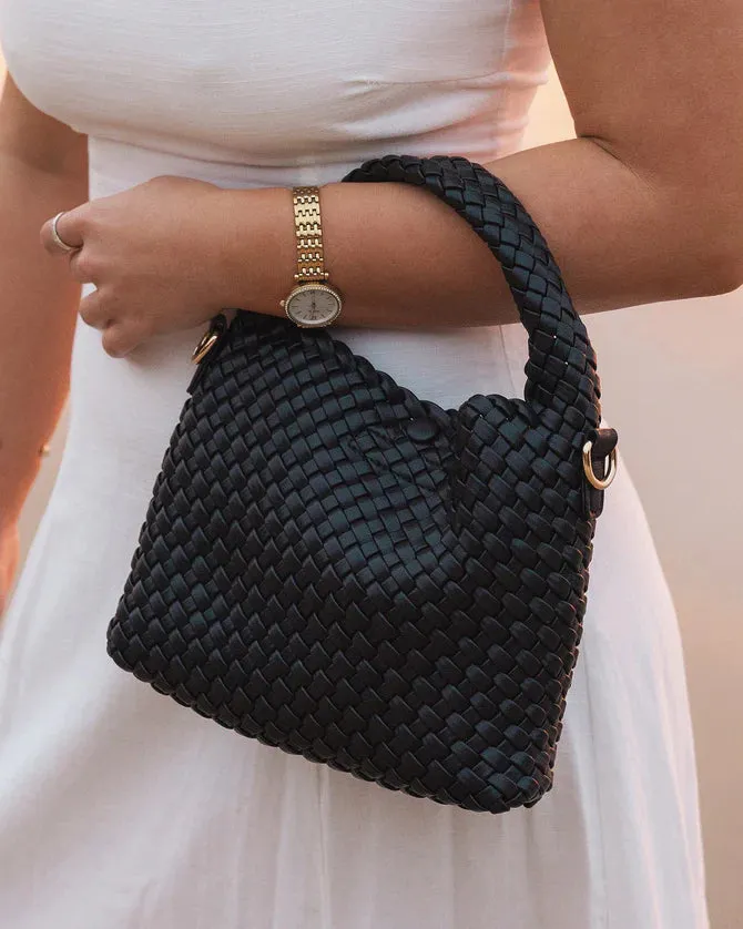 Gabby Mini Woven Shoulder Bag