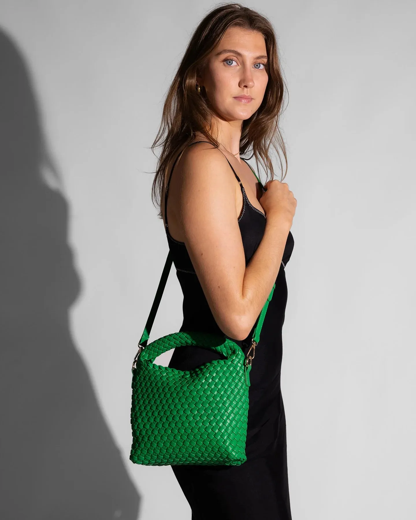 Gabby Mini Woven Shoulder Bag