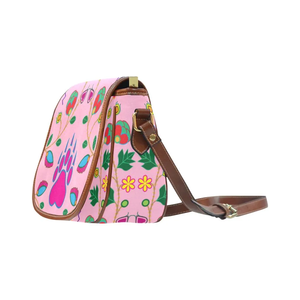 Geometric Floral Fall - Sunset Saddle Bag/Small