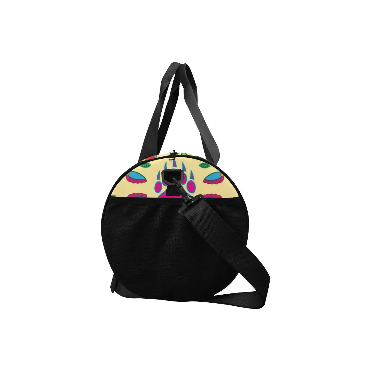 Geometric Floral Fall - Vanilla Duffle Bag