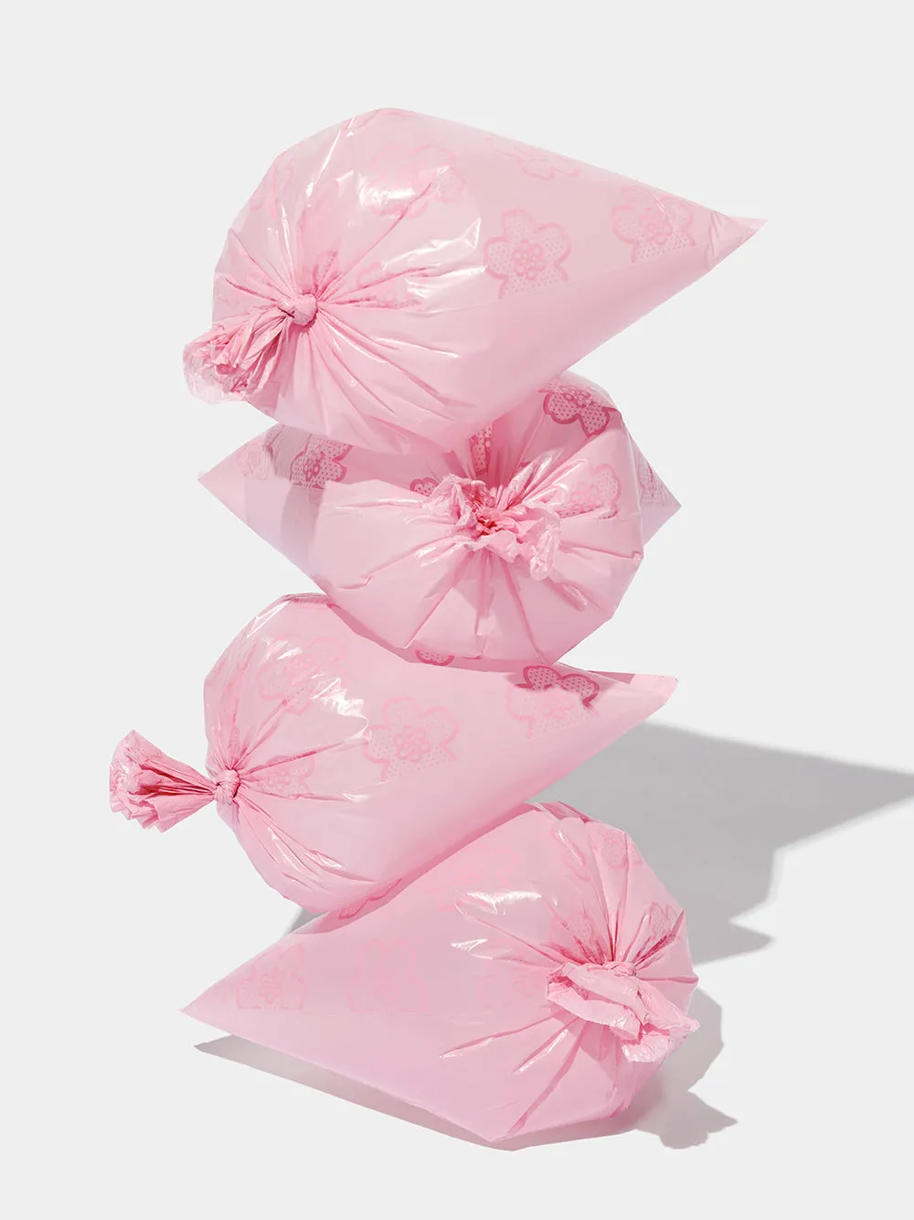 Gift idea |Dog poops bags|Cherry blossom|Pink |Green|Thick and Extra Strong|Refill rolls