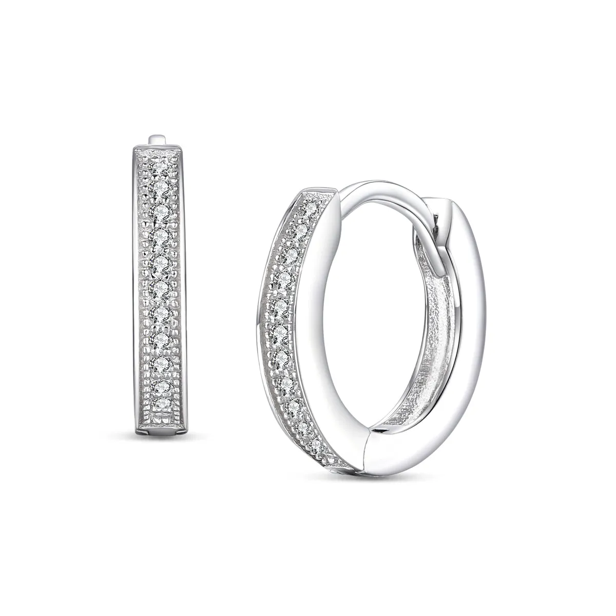 Glistening Elegance Hoop Earrings