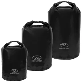 Highlander Black PVC Waterproof Dry Bag 16-44L