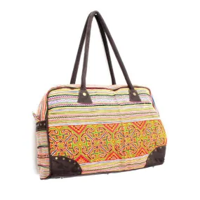 Hmong Vintage Fabric Duffle Bag - Thailand