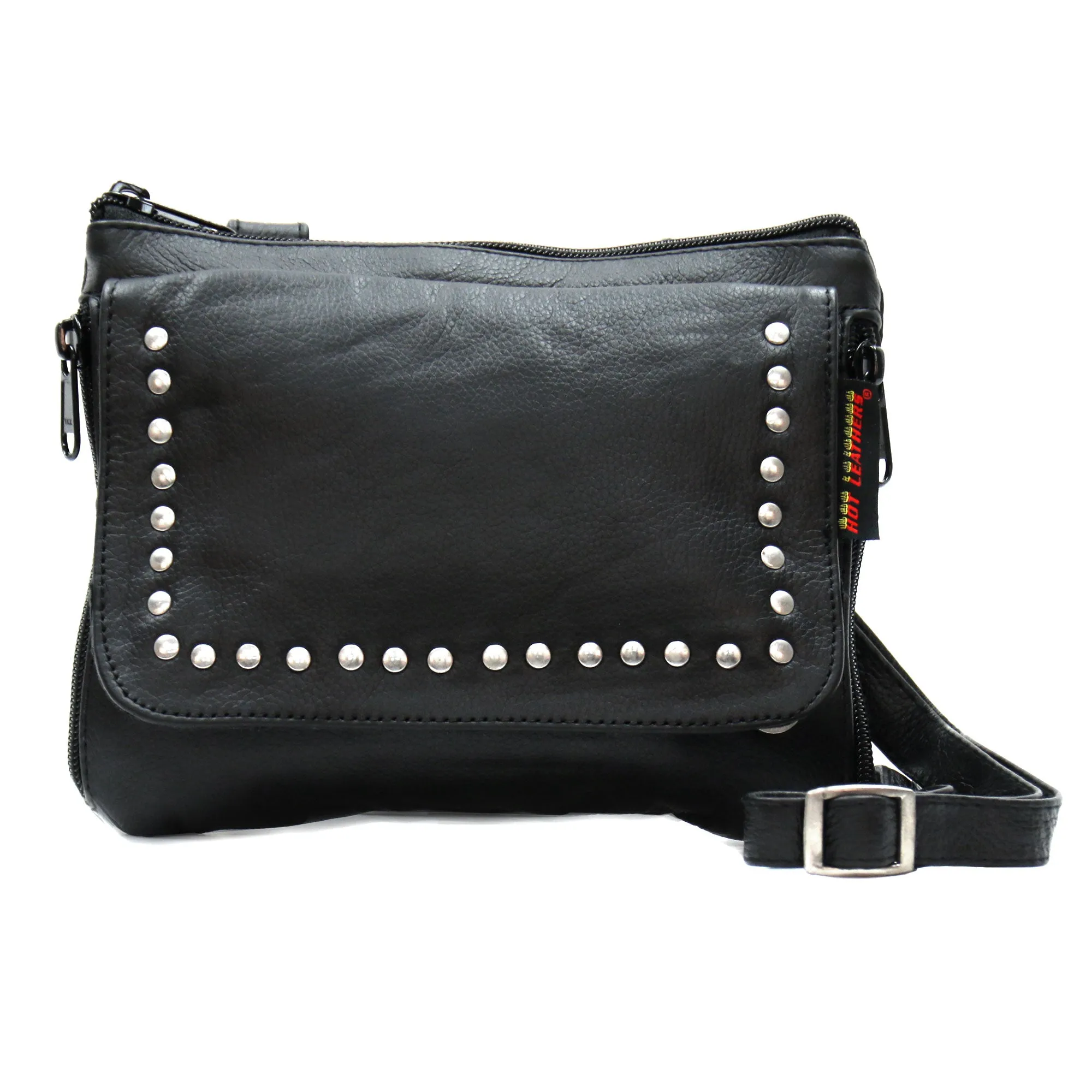 Hot Leathers Studded Leather Concealed Carry Purse