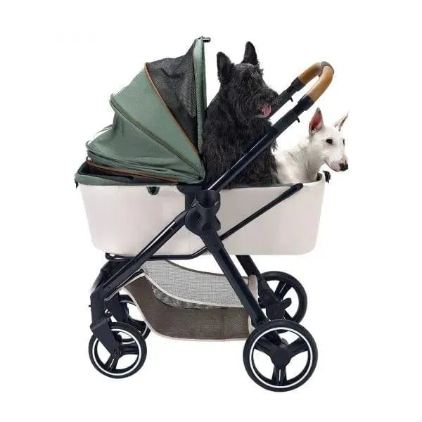 Ibiyaya® Retro Luxe Pet Stroller | Soft Sage