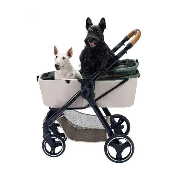 Ibiyaya® Retro Luxe Pet Stroller | Soft Sage