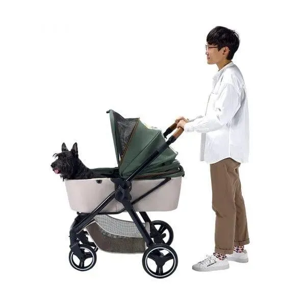 Ibiyaya® Retro Luxe Pet Stroller | Soft Sage